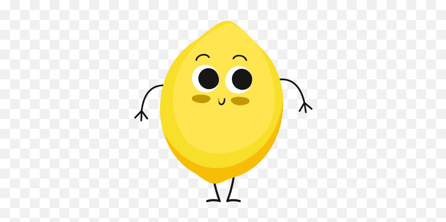 Lemon - Happy Emoji,Lemon Emoticon