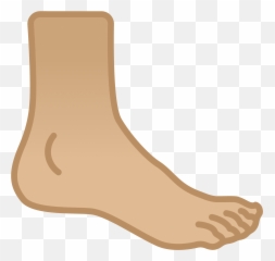 Tono De Piel Claro Medio Pie Clipart - Fuß Clipart Emoji,Dedo Del Medio Emoticon