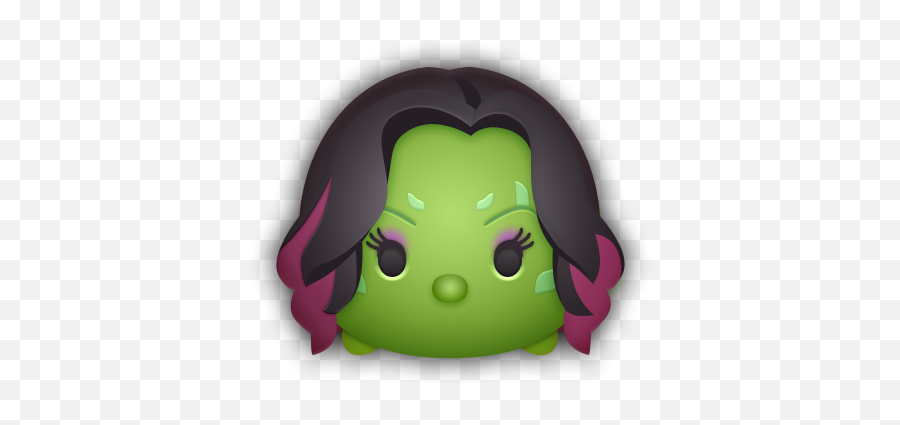 She Hulk Tsum Tsum Marvel - Marvel Tsum Tsum Clip Art Emoji,Marvel Emoji