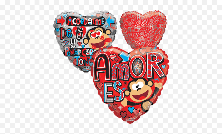 Amor U2013 Etiquetado Tipoglobomensaje U2013 Mayoreo Y - Globos Metalicos De Amor Emoji,Emoticon Changuito