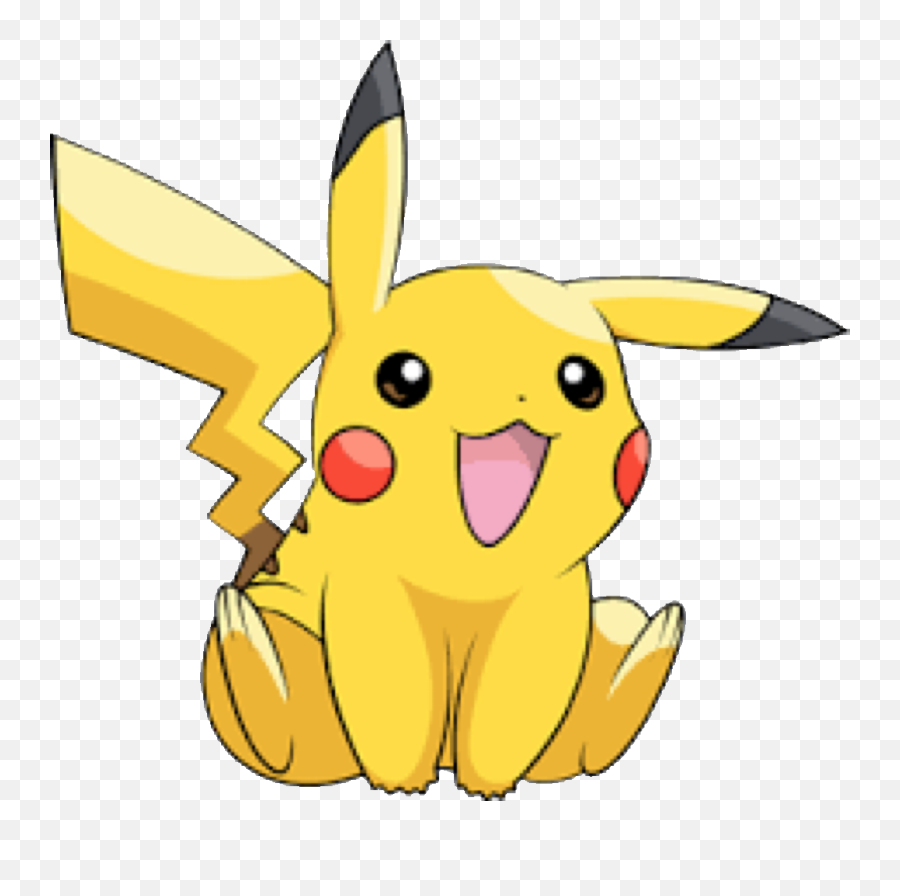 Transparent Pokeman Clipart - Cute Pikachu Transparent Emoji,Pikachu Face Emoji