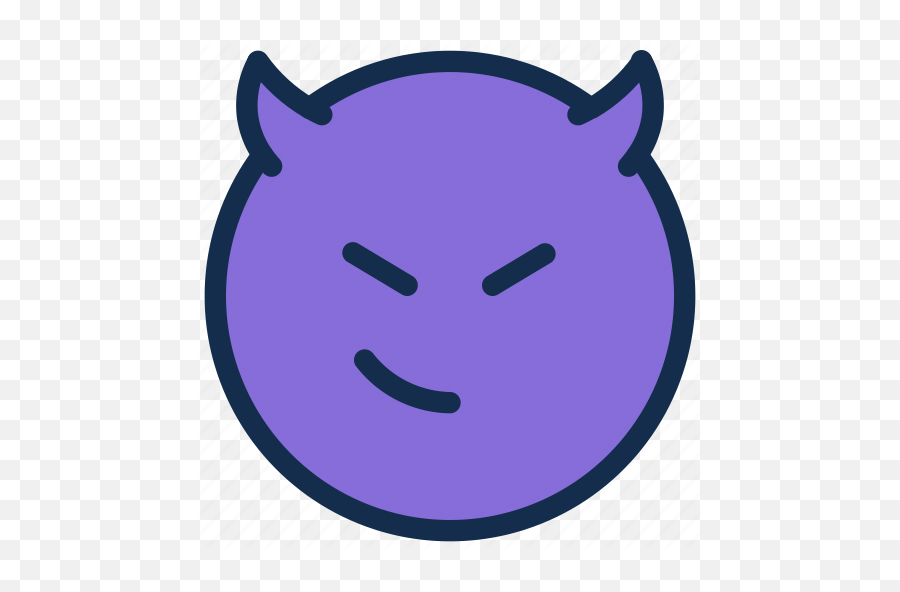Devil Emoji Emoticon Emotion Smile Smirk Icon - Download On Iconfinder Portable Network Graphics,Smirk Emoji Transparent