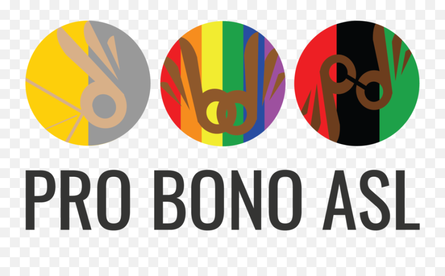 Our Logo U2014 Pro Bono Asl Emoji,Expressing Emotion Asl
