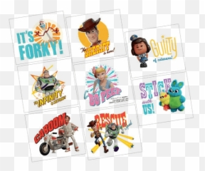 Toy Story Birthday Party Tattoo Squares - Toy Story Emoji,Emoji Temporary Tattoos