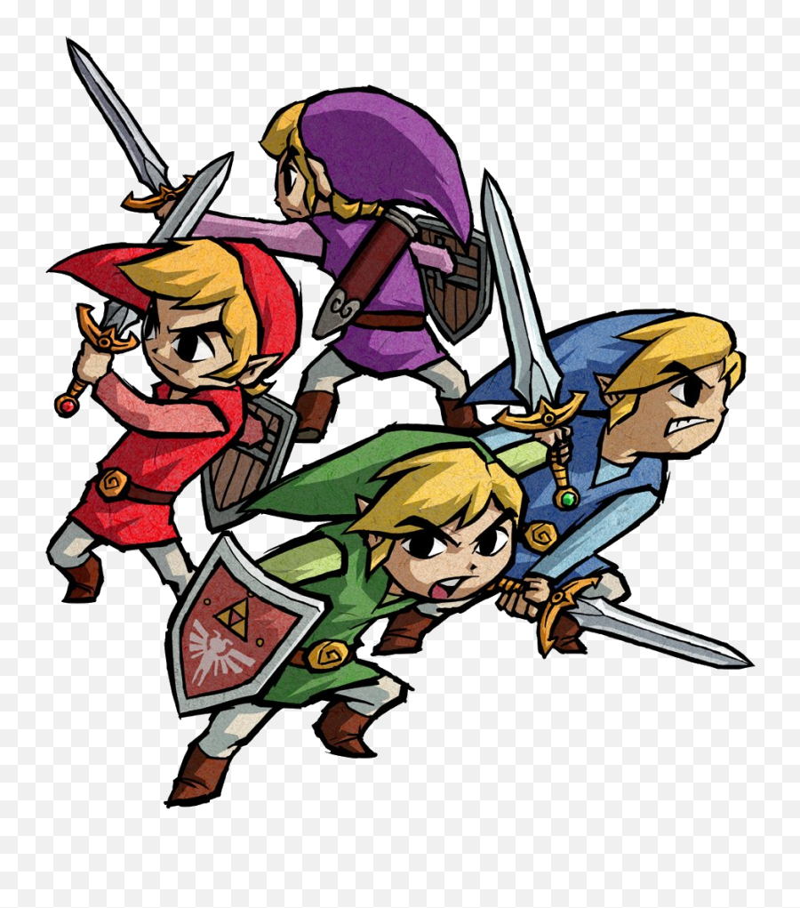 Four Sword - Zelda Four Swords Adventures Links Emoji,Link 4 Swords Emotions