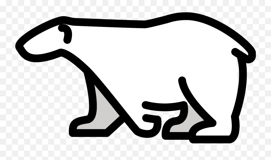 Polar Bear Emoji - Polar Bear Emoji,Bear Emoji
