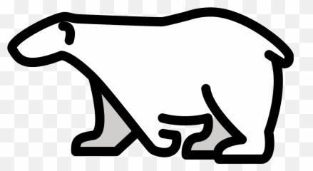 Polar Bear Emoji - Polar Bear Emoji,Bear Emoji