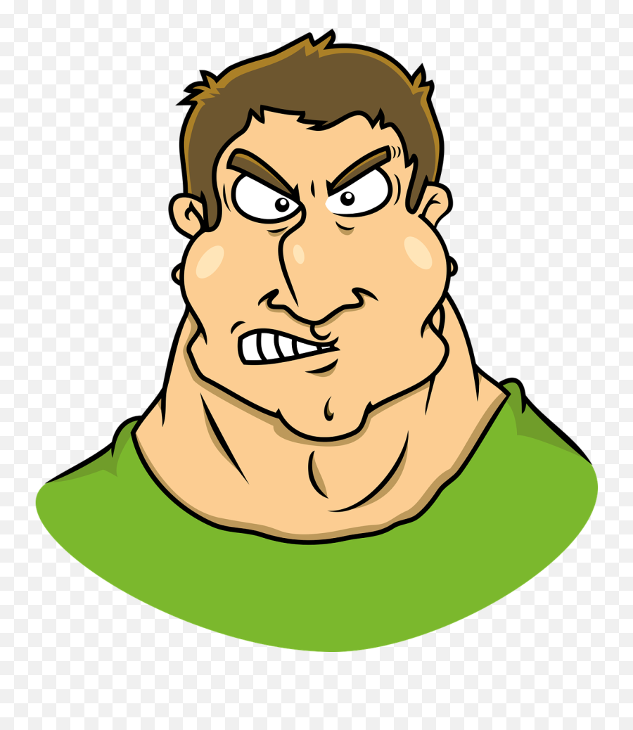 Annoyingbrawnycaricaturecomicexterminator - Free Image Tough Man Clipart Png Emoji,Caricature Emotions