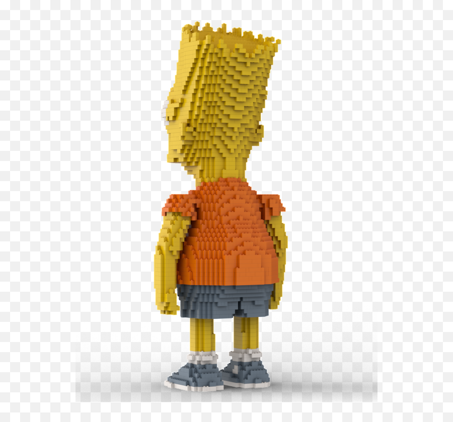 Lego Bart Simpson Statue Building And - Fictional Character Emoji,Emojis Bart Simpson Color