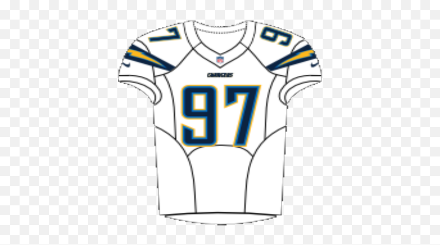 Chargers Away Jersey - Short Sleeve Emoji,Joey Bosa Emoji