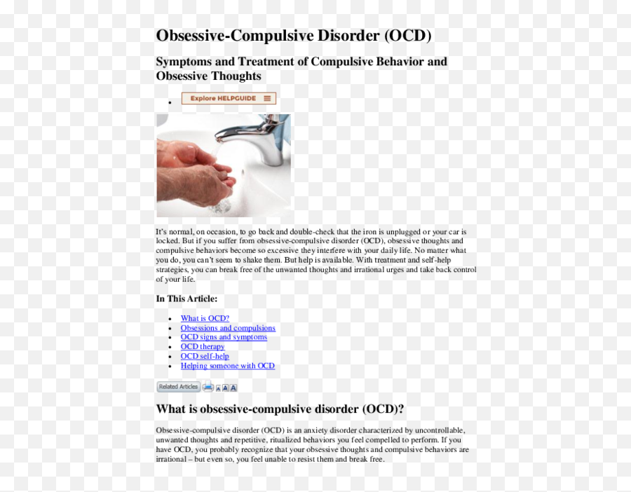 Obsessive Compulsive Disorder - Language Emoji,Ocd Brain And Communication Of Emotions
