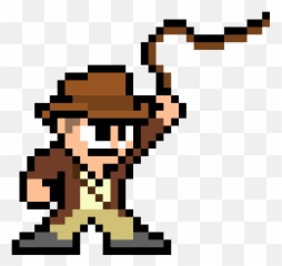 Pixel Art Gallery - Indiana Jones Png Pixel Emoji,Indiana Jones Emoticon