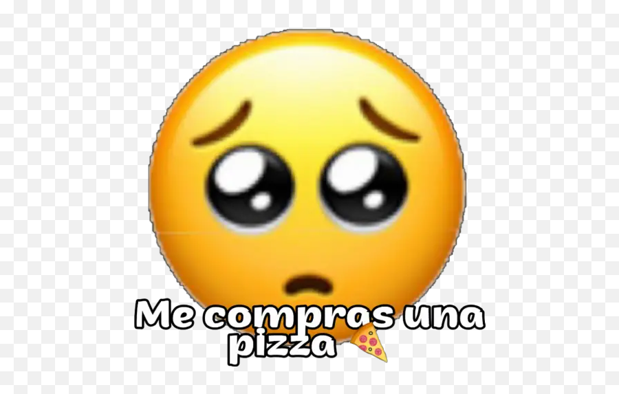 Carita Tierna Stickers For Whatsapp - Happy Emoji,Emoticon De Pizza