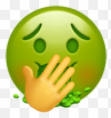 Emoji Barf Gross Sticker - Happy,Gross Emoji