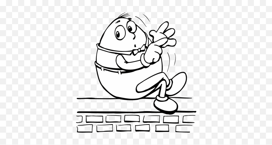 Free Humpty Dumpty Black And White - Humpty Clipart Black And White Emoji,Text Emoticon Of Humpty Dumpty