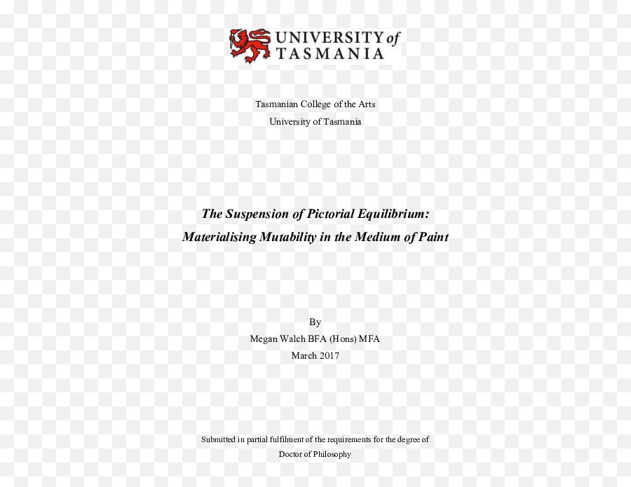 Pdf The Suspension Of Pictorial Equilibrium Materialising - University Of Tasmania Emoji,Michel Serres Emotions Et Sentiments