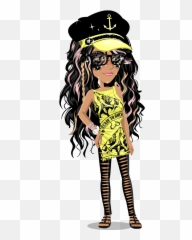 Download Hd Her Hair Outfit Ideas Movie Star Planet Movie - Movie Star Planet Black Emoji,Movie Star Emoji