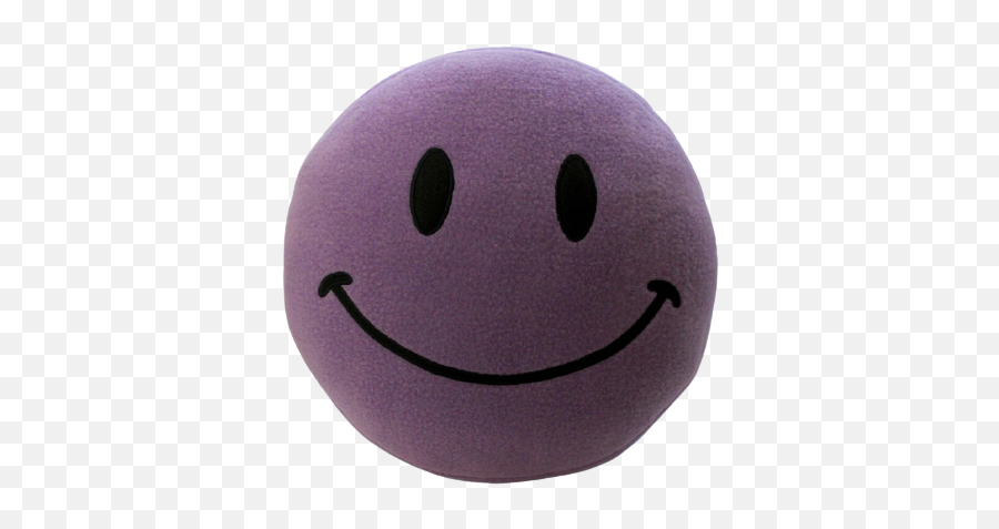 Purple Happy Smiley Face Emoji Cushion Lavender Colour - Happy,Lavender Emoticon