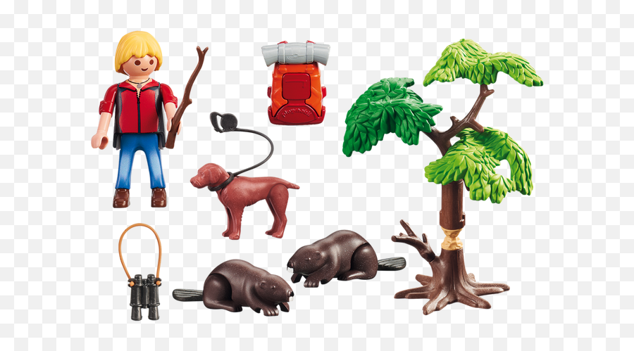 Beavers With Backpacker - Playmobil Animales De África Emoji,Emoticon Backpacker