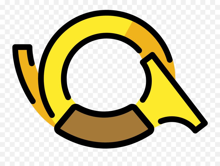 Postal Horn Emoji Clipart - Dot,Horn Emoji