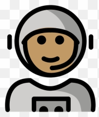 Astronaut Emoji Clipart - Astronaut Png Download Full,Blank White Woman Emoji