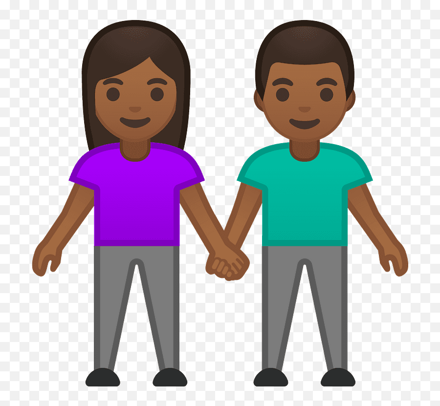 Man Holding Hands Emoji Clipart - Personas Dandose La Mano,Head In Hands Emoji