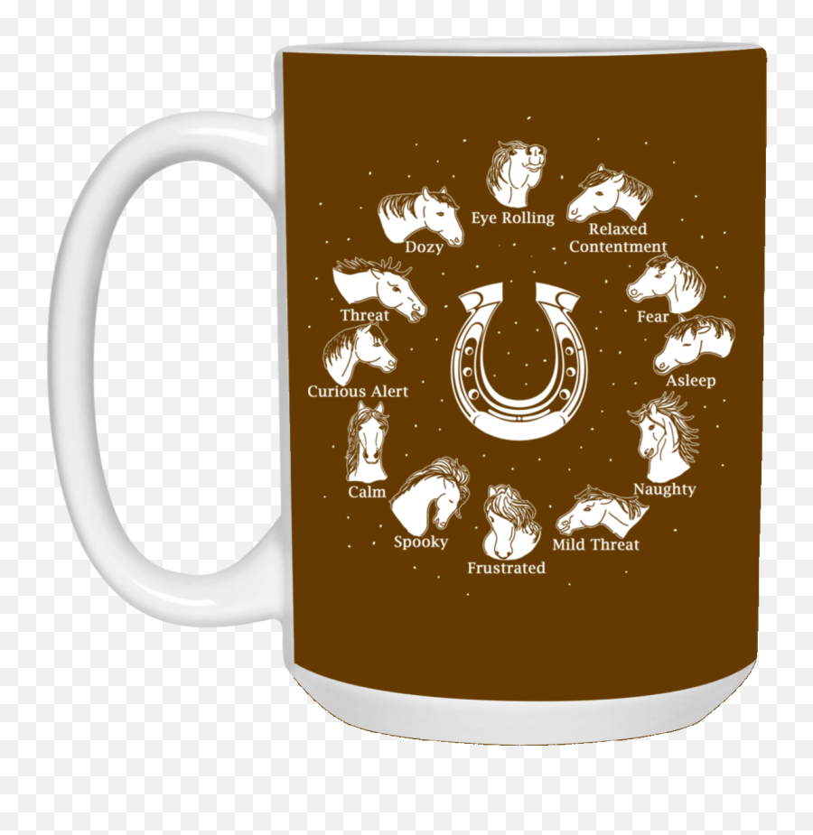 Emotions And Feelings Of The Horse Daily Mug - Gift For Crush Emoji,Emotion Of Brown