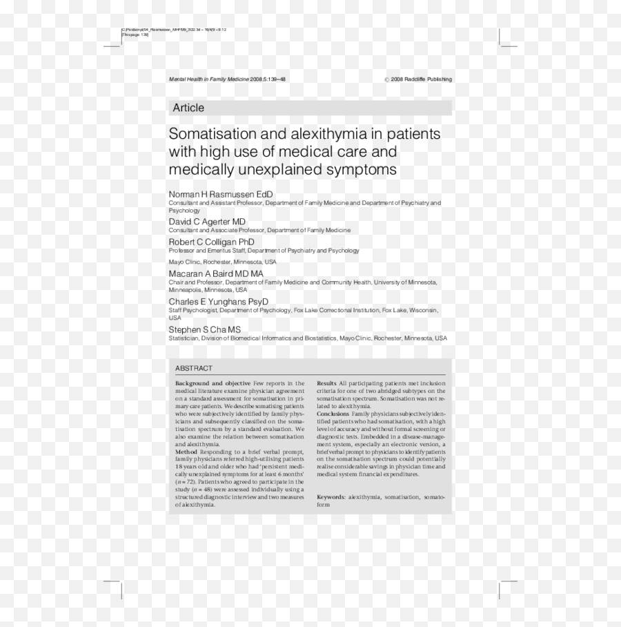 Pdf Somatisation And Alexithymia In Patients With High Use Emoji,Denollet Emotions Perspective