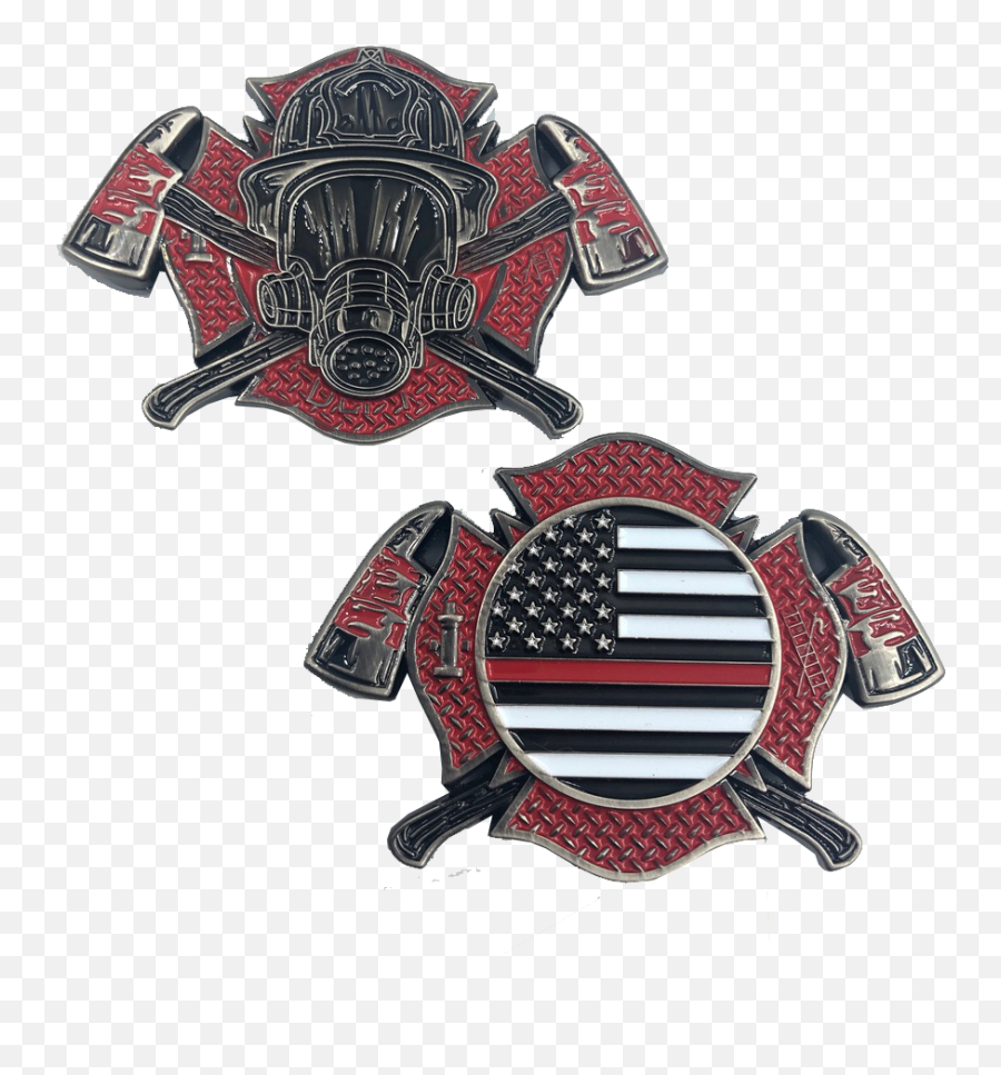 Fire Fighter Cross Flexible Coin Holder Collectibles Art Emoji,Tiki Idol Emoji