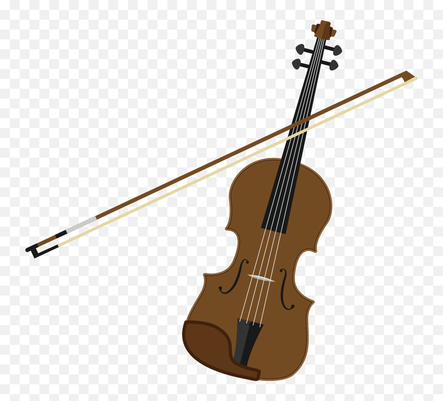 Violin And Bow 3 - Openclipart Emoji,Instroment Emojis