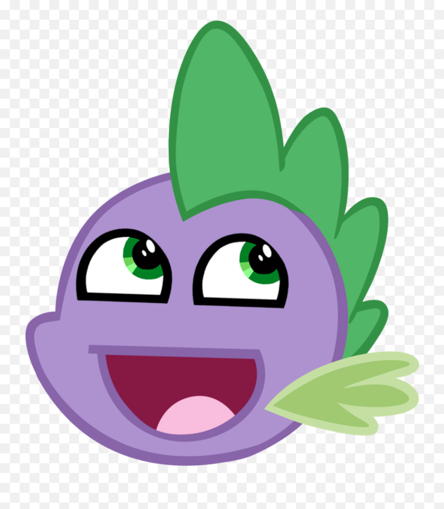 Download Spike Awesome Face Improved By M99moron - Spike My Spike My Little Pony Friendship Emoji,Awesome Face Emoticon