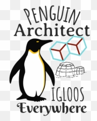 Funny Design Penguin Architect Jokes T - Shirt For Sale By Emoji,Penguin Japanese Emoticon