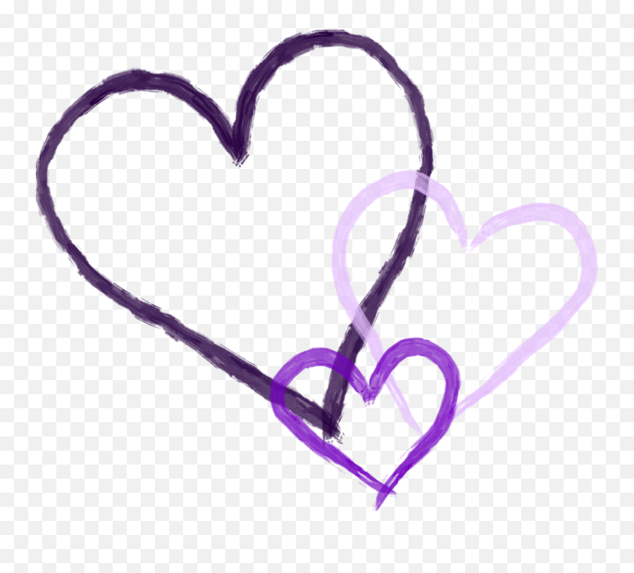 Kissing Clipart Purple Heart - Purple Heart Clipart Purple Heart In Png Emoji,Purple Heart Emoji Png