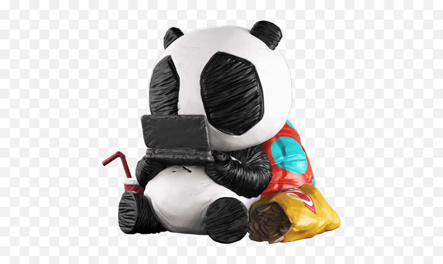 The Toy Chronicle Panda Ink - Gamer By Cacooca X Mighty Jaxx Panda Ink Gamer Emoji,Crying Emoji Bean Bag