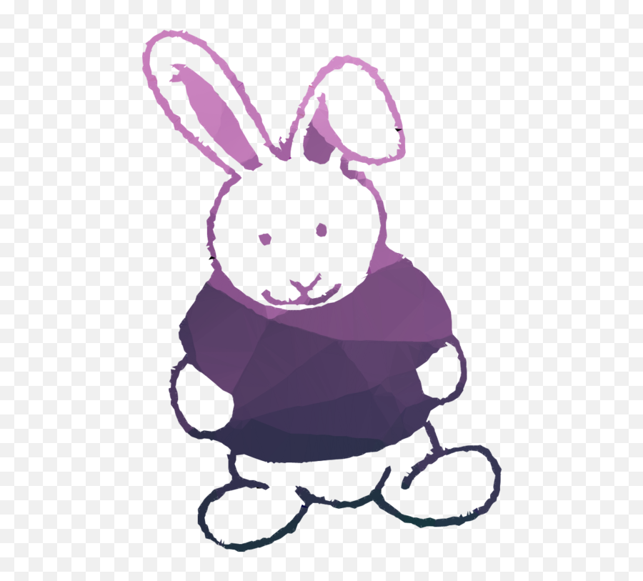 Rabbit Clipart Rabbit Painting - Stuffed Toy Png Download Soft Emoji,Snowshoe Emoji