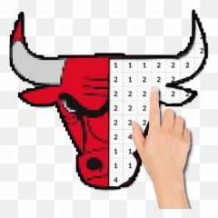 Basketball Logo Team Color By Number - Pixel Art Apps On Basketball Color By Number Emoji,Nba Emoji Quiz