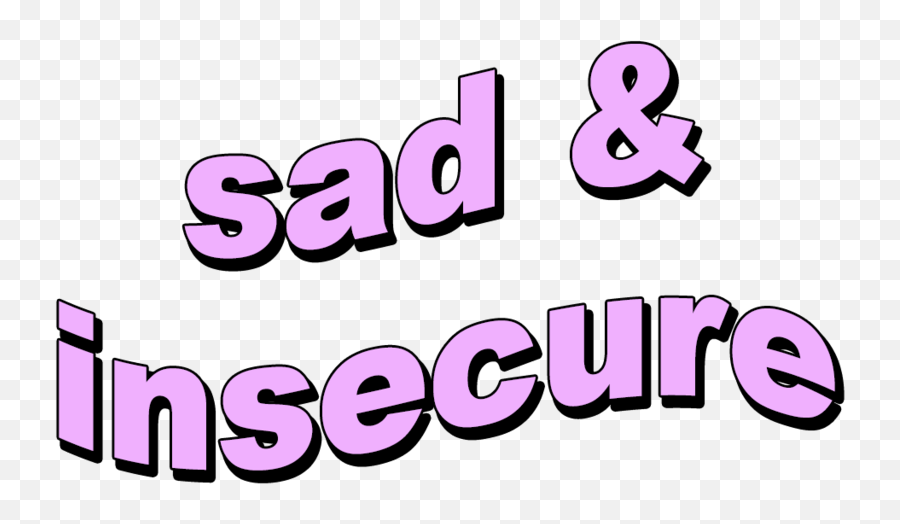 Purple Sad Insecure Sticker - Sad And Insecure Png Emoji,Insecure Emoji