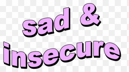 Purple Sad Insecure Sticker - Sad And Insecure Png Emoji,Insecure Emoji