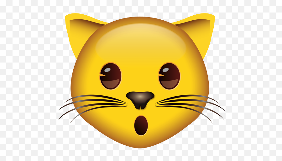 Emoji U2013 The Official Brand Hushed Cat Face - Heart Eyes Cat Emoji,Astonished Emoji
