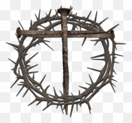 Crown Of Thorns Thorns Spines And Prickles Nail Cross Clip - Crown Of Thorns Clip Art Emoji,Thorn Emoji