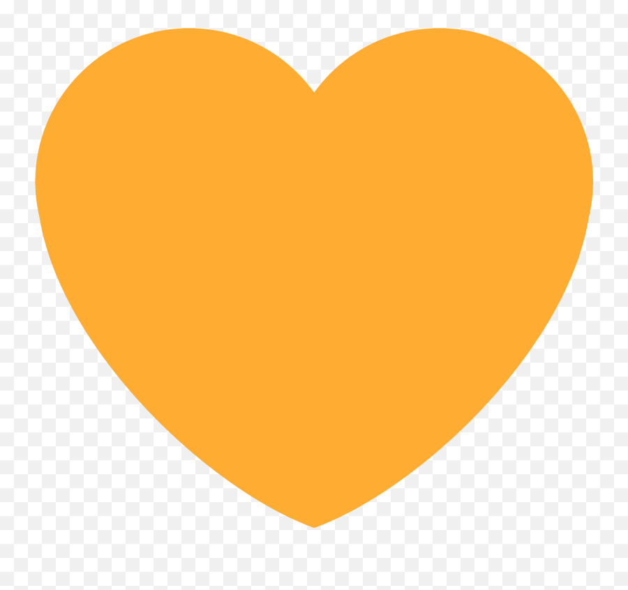 Orange Heart Emoji - Transparent Orange Heart Gif,Orange Emoji