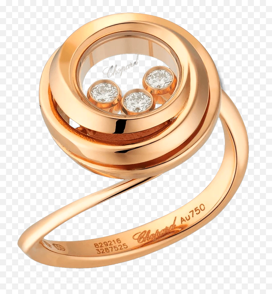 Chopard Happy Emotions Rose Gold And Diamonds Ring 829216 - 5010 Size 53 Wedding Ring Emoji,Emotions Bracelets