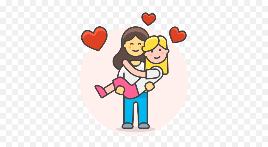 Arms Couple Hold In Lesbian Love - Lgbtq Couple Icon Emoji,Lesbian Couple Emoji