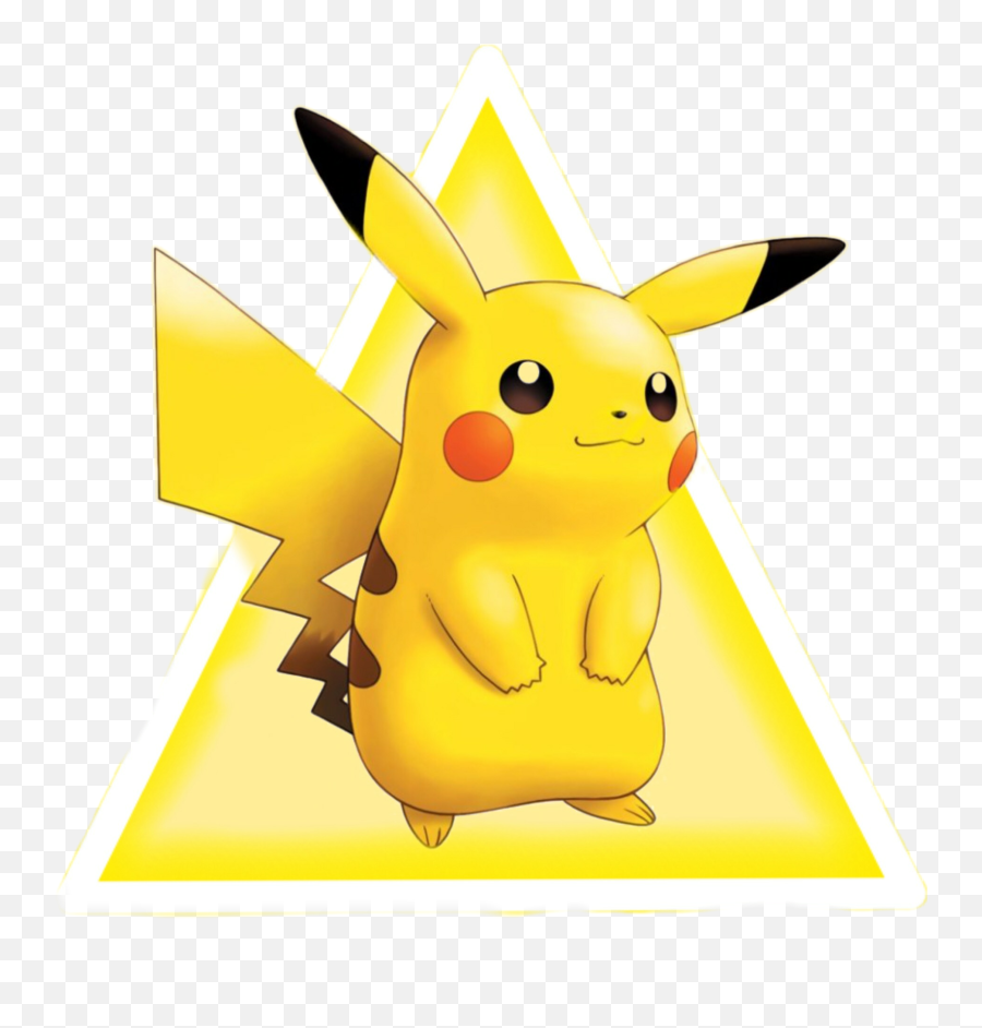 Anime Pikachu Triangles Sticker By Team Witch - Pokèmon Pikachu Transparent Background Emoji,Witch Emoticon Text