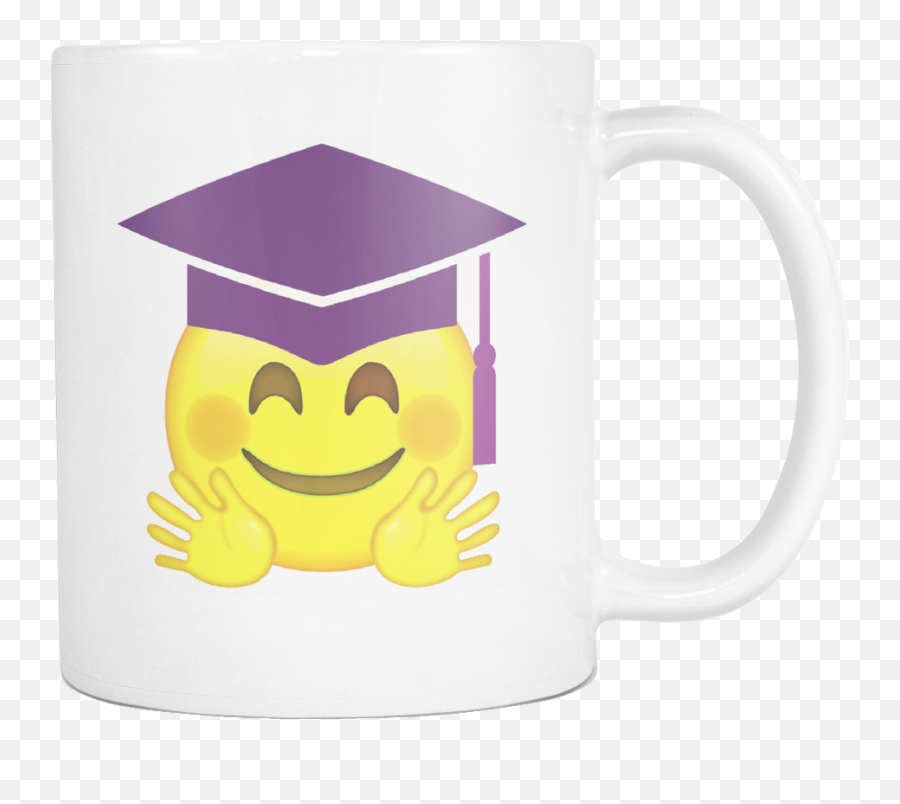 Emoji Happy Mug - Hugging Face Hugs Hands Blush Smiley Emoji Serveware,Blushing Emoji