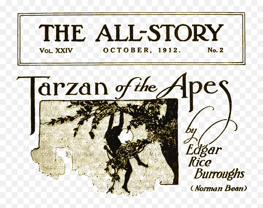 Tarzan Of The Apes - Pulp All Story Magazine Tarzan Emoji,Emotion Commotion Fairly Odd Parents Kiss