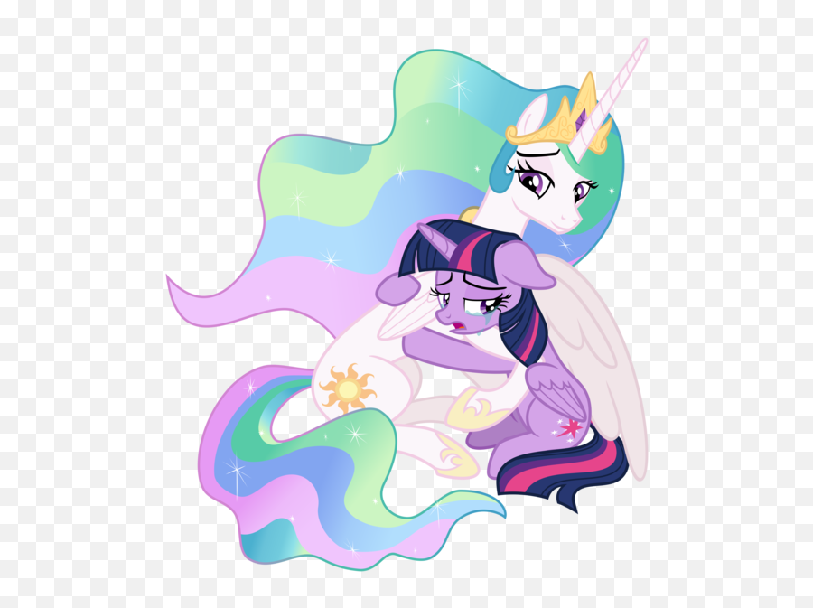1720284 - Safe Alternate Version Artistcheezedoodle96 Princess Celestia Comforting Twilight Emoji,Mlp Celestia Emotion Comic