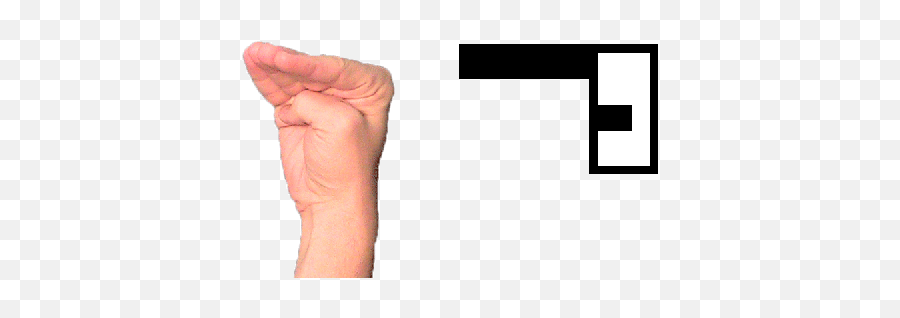 Signwriting Symbols Group 4 Four Fingers Unit Hinge Symbolic - Fist Emoji,Finger Emoticons Symbols