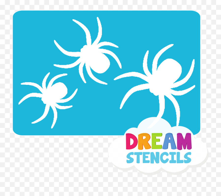 Cascading Spiders Glitter Tattoo Stencil - Hp183 5pc Pack Stencil Emoji,Art Emoji Tattoo