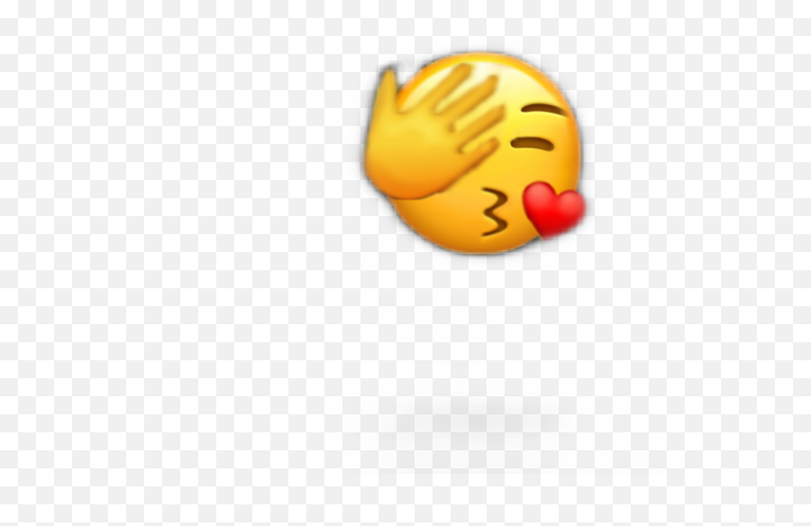 Emoji Shy Love Kiss Emojiiphone Sticker By Ggukgguk58 - Happy,Shy Smile Emoji